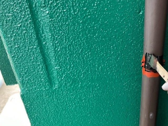 明石市の樋の中塗り